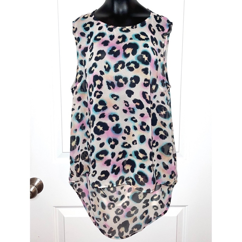 Leopard print colorful top